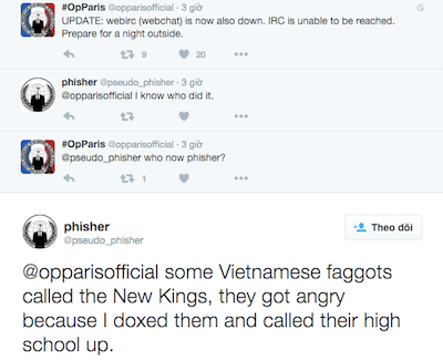 Webchat của Anonymous bị tấn công