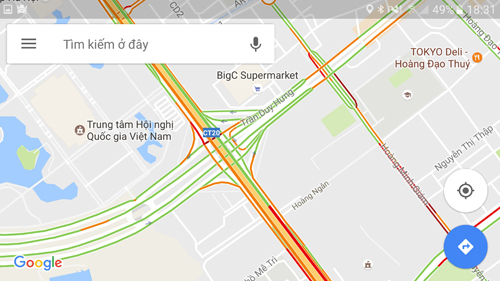 Google Maps mở tính năng theo dõi tắc đường ở Việt Nam