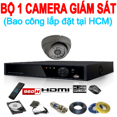 BỘ 1 CAMERA GIÁM SÁT JTECH 1.0MP