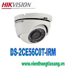 CAMERA HD-TVI DOME HỒNG NGOẠI 1.0 MEGAPIXEL HIKVISION DS-2CE56C0T-IRM