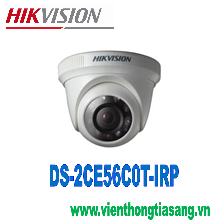 CAMERA HD-TVI DOME HỒNG NGOẠI 1.0 MEGAPIXEL HIKVISION DS-2CE56C0T-IRP