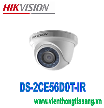CAMERA HD-TVI DOME HỒNG NGOẠI 2.0 MEGAPIXEL HIKVISION DS-2CE56D0T-IR