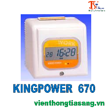 MÁY CHẤM CÔNG THẺ GIẤY KINGPOWER  670