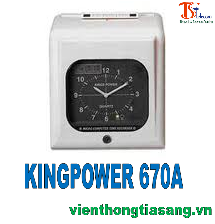MÁY CHẤM CÔNG THẺ GIẤY KINGPOWER 670A