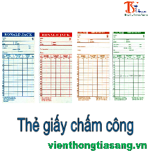 THẺ GIẤY CHẤM CÔNG