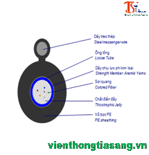 CÁP QUANG SINGLE MODE 2 SỢI FTTH2