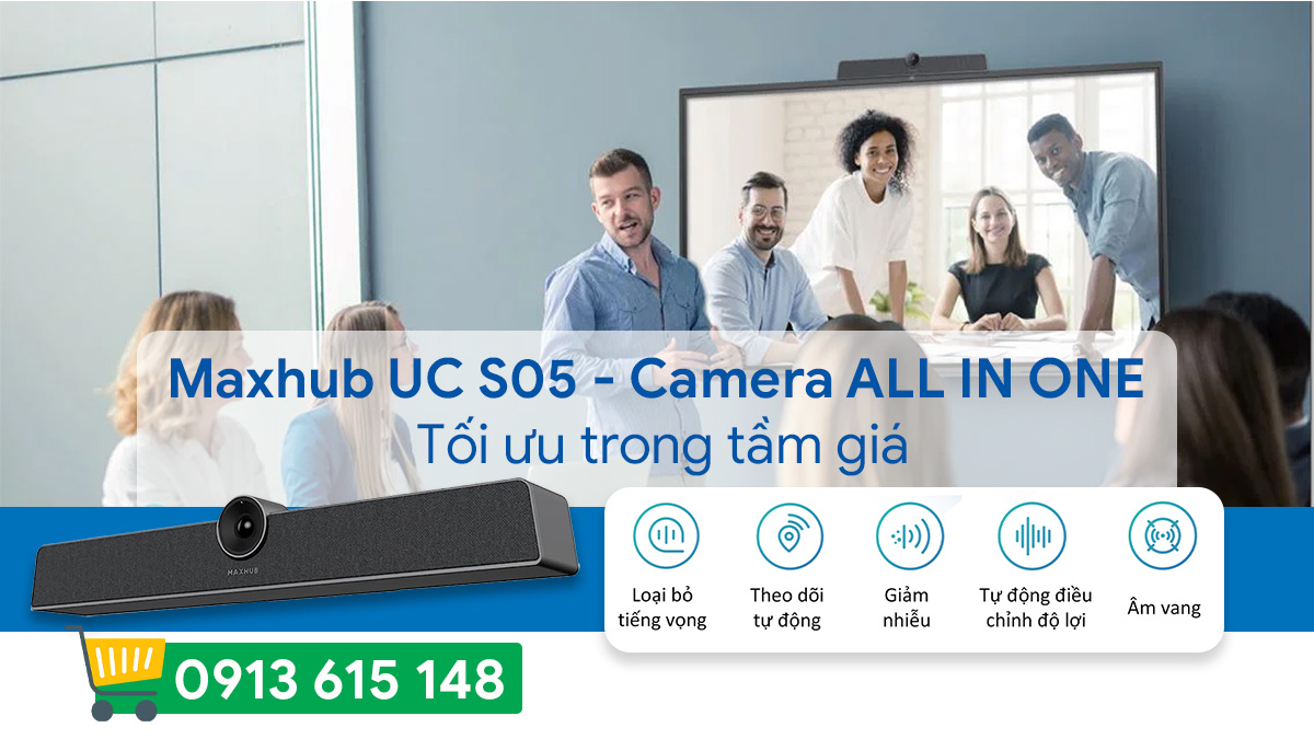 Maxhub UC S05 – Camera ALL IN ONE tối ưu trong tầm giá